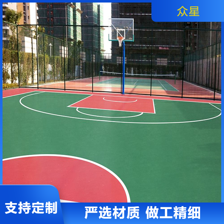 资阳市人造草坪篮球场硅PU - 方案